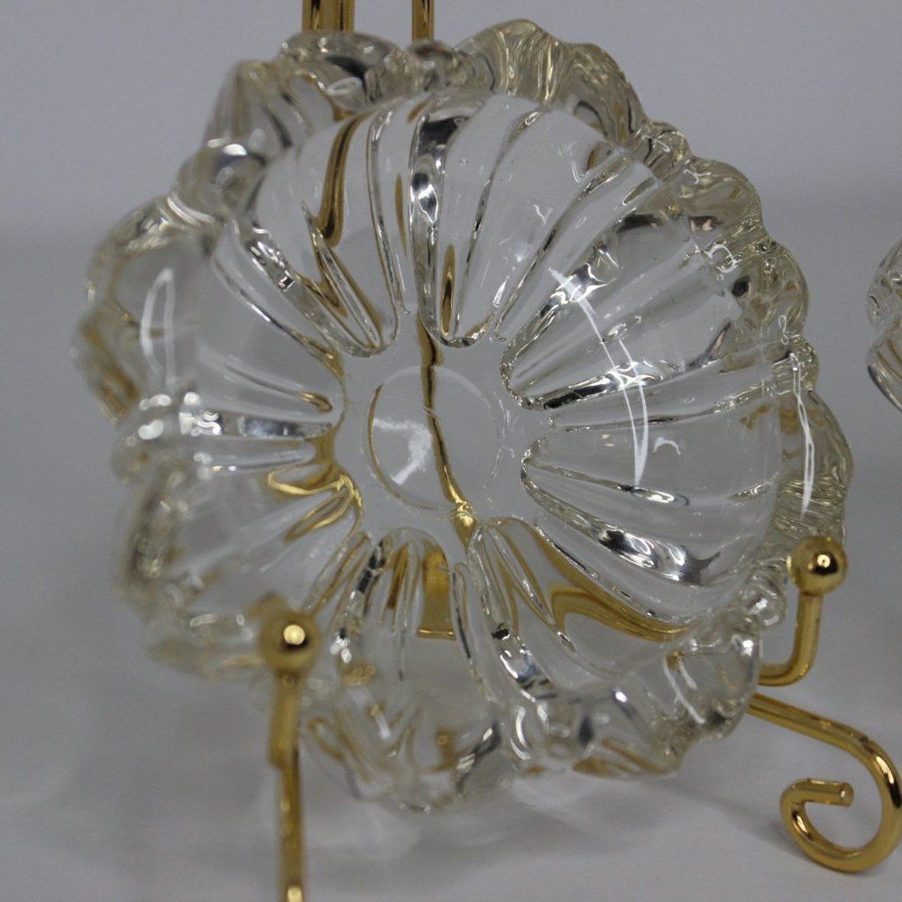 Vintage Glass Ashtray Round Shape/Trinket Holder/Trinkets Bundle of 2 - Picture 7 of 8